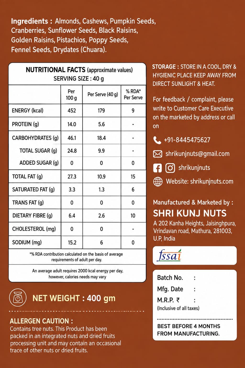 DryFruit Mix - Natural & Healthy Choice - Image 3